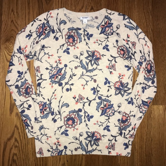 OLD NAVY | Floral Sweater Women’s Size Small - Picture 1 of 5